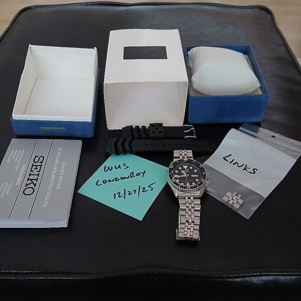 Seiko SKX007, b/b, OEM rubber strap, + Jubilee. VGC