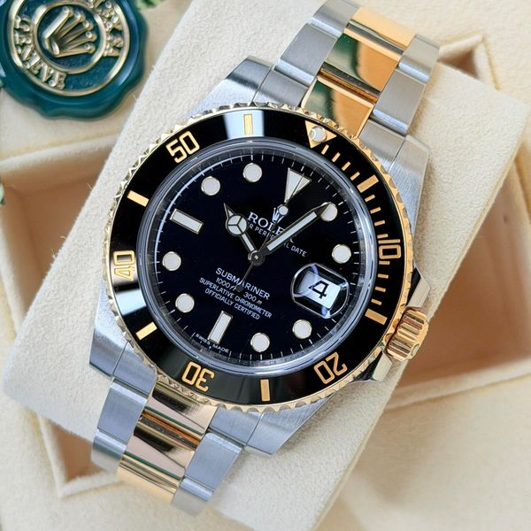 [WTS] Two-Tone Gold + Stainless Steel Black Rolex Submarine…