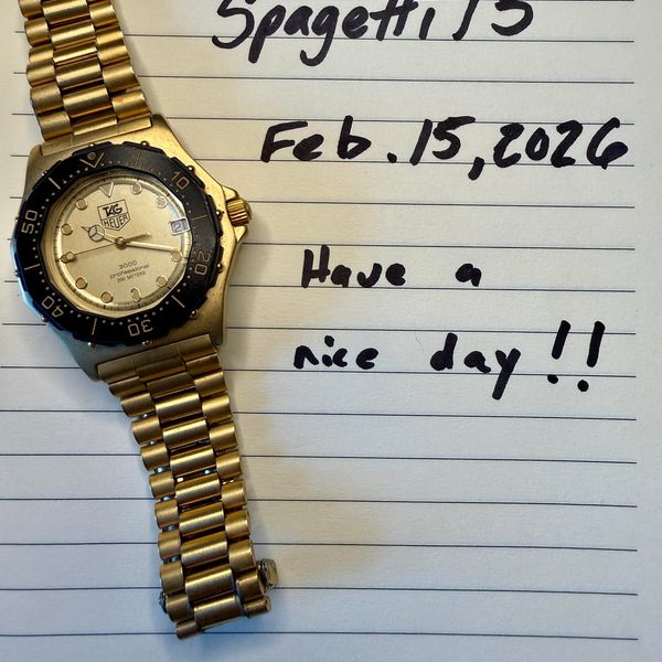 [WTS] TAG Heuer 3000 Professional 937.406 – Rare Gold/Black…