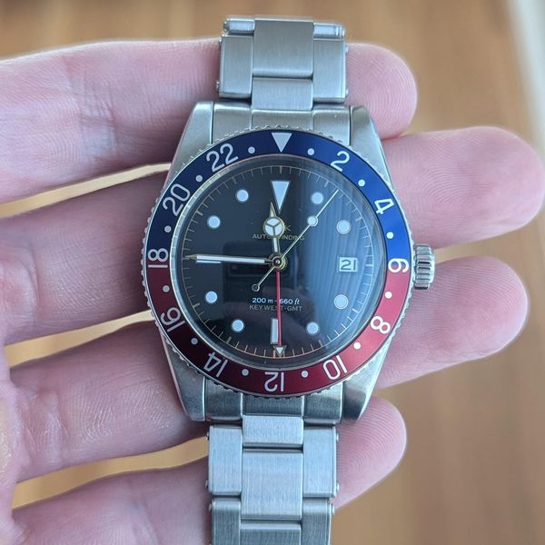 [WTS]: MKII Key West GMT Black Gilt Dial Pepsi Bezel Full S…