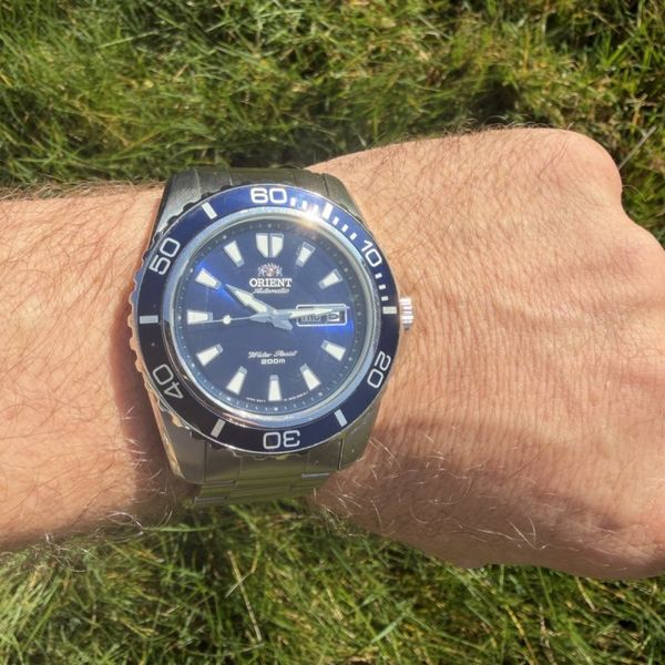 Orient Mako XL in blau von 08/25, sehr guter Zustand