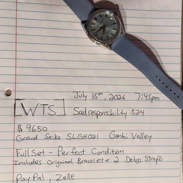 [WTS] Grand Seiko SLGH021 Genbi Valley-only worn once. Full…