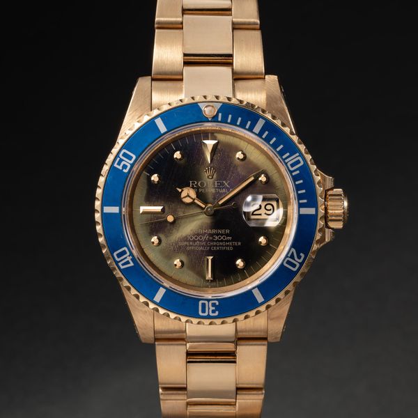 FS: 1979 Rolex 18K YG Submariner 16808 Tropical Nipple Dial