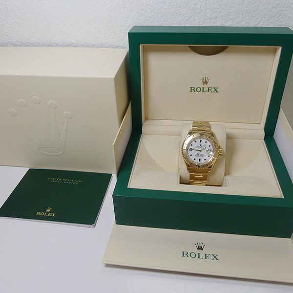 FS Rolex 18K Yacht-Master White Dial 16628 "U" series mint.