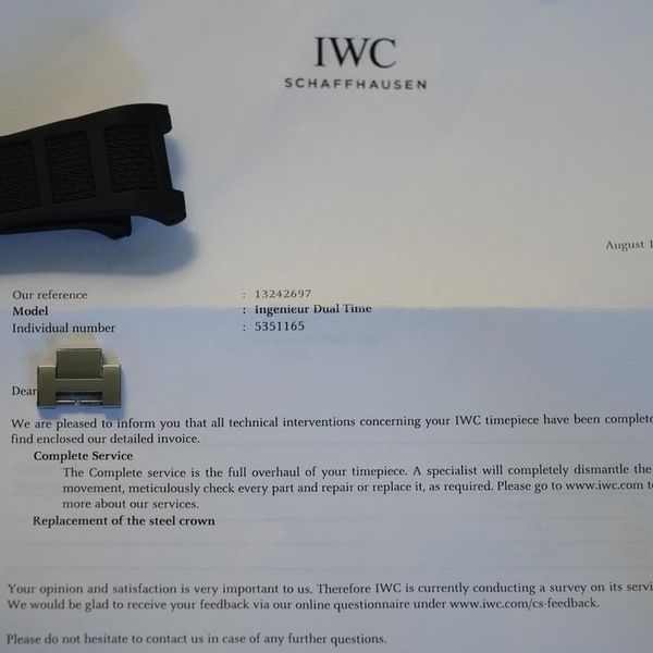 [WTS] IWC Ingenieur GMT Freshly Serviced by IWC Ref IW324404