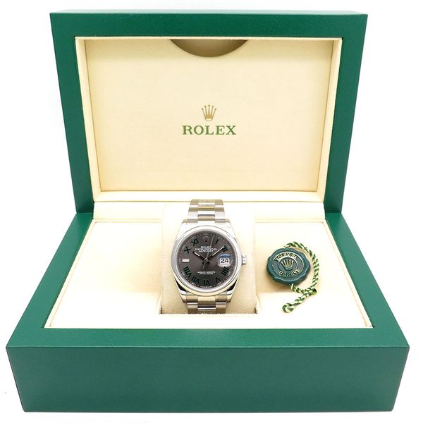 FS: Rolex 126200 DATEJUST 36MM- SLATE ROMAN DIAL-OYSTER BRA…