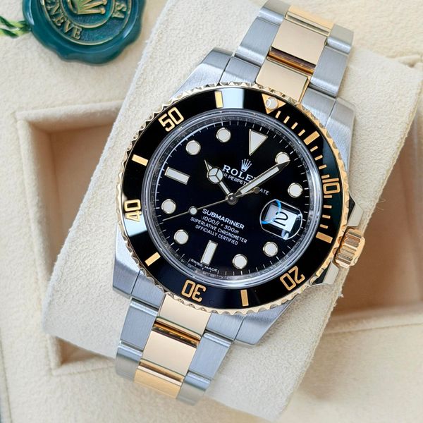 [WTS] Two-Tone Gold + Stainless Steel Black Rolex Submarine…