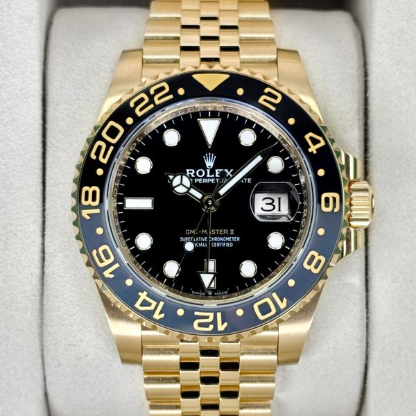 FSOT:2026 Rolex GMT-Master II 40mm 126718GRNR Yellow Gold J…