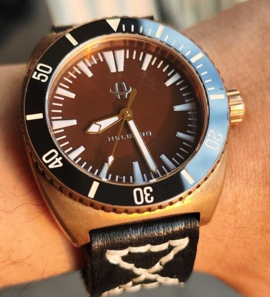 FS: Helberg CH6 Bronze Professional German Diver, Brown Dia…