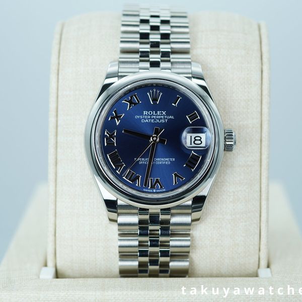 FSOT:NOS Rolex 278240 DATEJUST 31MM BLUE ROMAN DIAL JUBILEE…