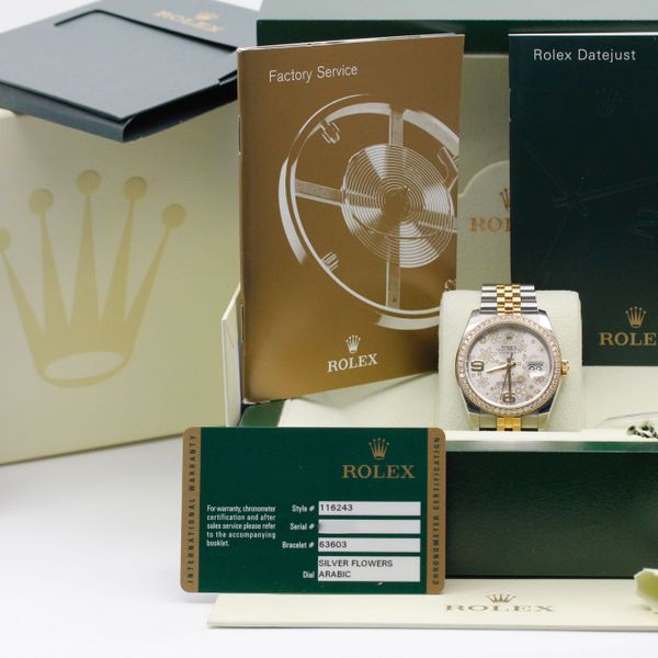 FSOT: Rolex Datejust "Floral Dial" - 116243 - Floral Dial -…