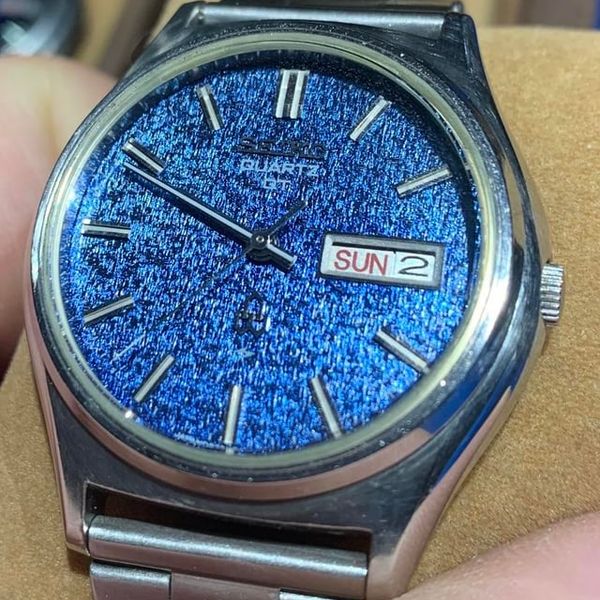 [WTS/WTT] 1974 Seiko QT 0823-7000 with a mesmerizing Blue K…