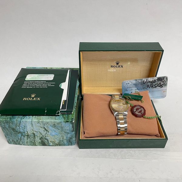 [wts] Rolex Oyster Perpetual 34 Date SS/18k Mint Complete W…