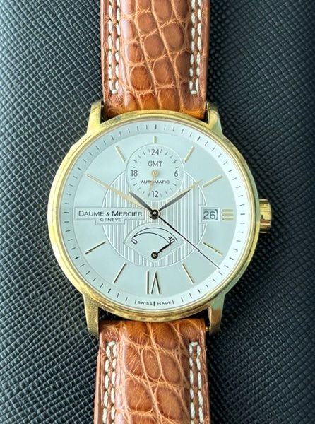 FS - baume & mercier classima automatic gmt gold