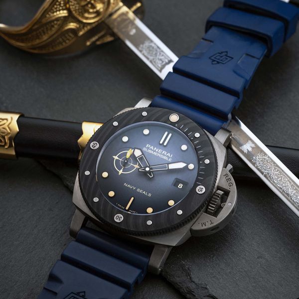 FS: Panerai Submersible Navy SEALs Titanium Carbotech PAM01…