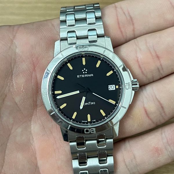 [WTS] Eterna KonTiki 1856 ref 1100.41 Quartz Black Dial SS …