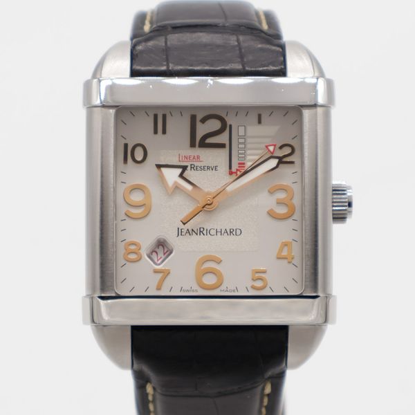 FS: JeanRichard Paramount Linear Power Reserve Steel 38.5mm…