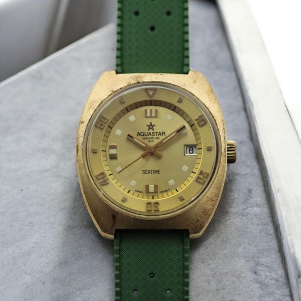 [WTS] NOS 1970s Aquastar Seatime (Ref. 1000)