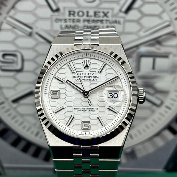 [WTS] PRICE DROP ROLEX LAND-DWELLER 127334 WHITE ROLESOR 40…