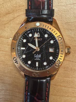 Aquacy CUSN8 Bronze Diver Black Marble New Unworn Full Kit