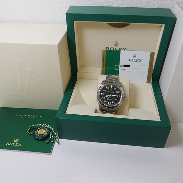 FS Rolex Airking 116900 Complete Box & Papers