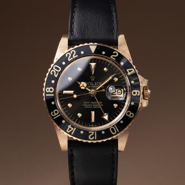 FS: 1979 Rolex 18K YG GMT-Master 1675 Black Nipple Dial