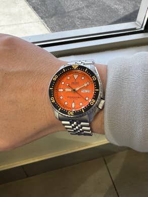 Seiko SKX011J Bone stock with Seiko Jubilee and Z22