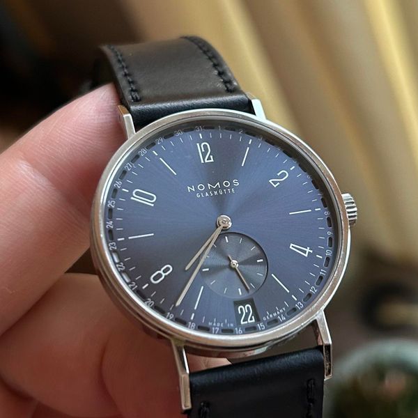 [WTS] Nomos Tangente 2date Blue Dial (ref. 136) 37.5 mm. Bo…
