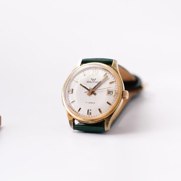 [WTS] Serviced 1970s Waltham Mechanical Straight Grain Silv…