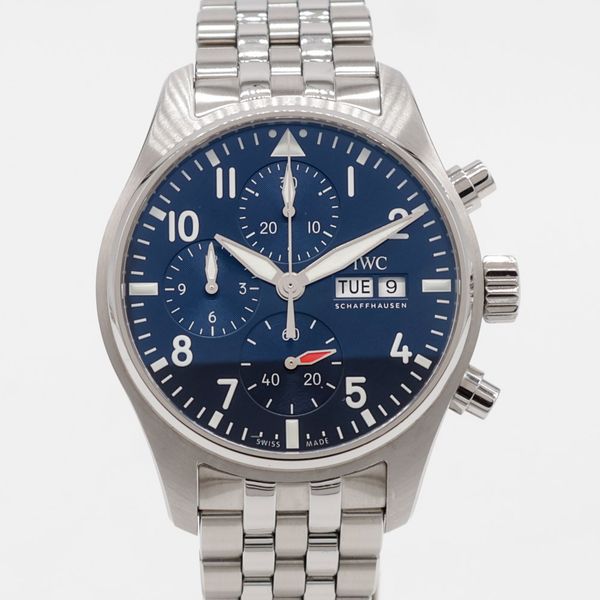 FS: IWC Pilot Chronograph Blue Steel 41mm IW388102 Bracelet…