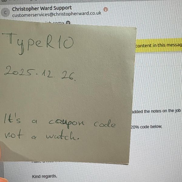 [WTS] Chistopher Ward coupon code