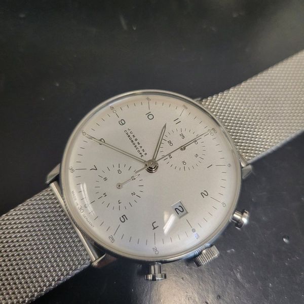 Junghans Max Bill Chronoscope (027/4003.44), weißes Blatt/Z…