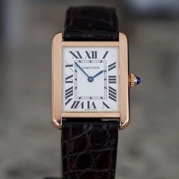 Cartier Tank Solo Ref 3168, 18K Rose Gold