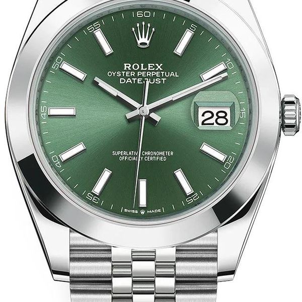 Rolex Datejust 41mm 126300 Mint green