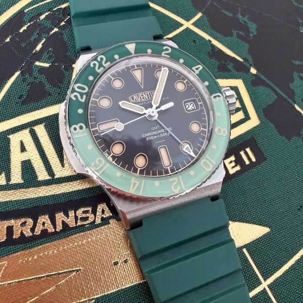 FS: Laventure Transatlantique II GMT on strap w/ box and pa…