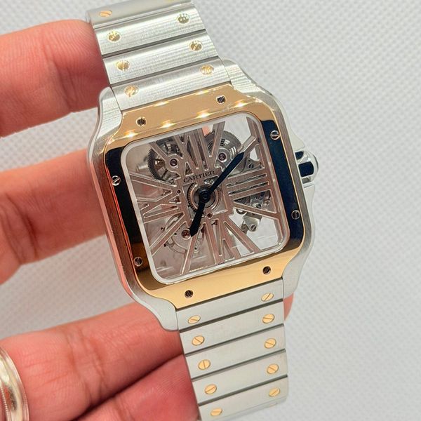 [WTS] Cartier Santos Large 2 Tone Skeleton WHSA0019, $24k