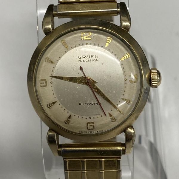 Gruen Precision 1940s-50s  460ss Bumper Autowinder 17 Jewel…