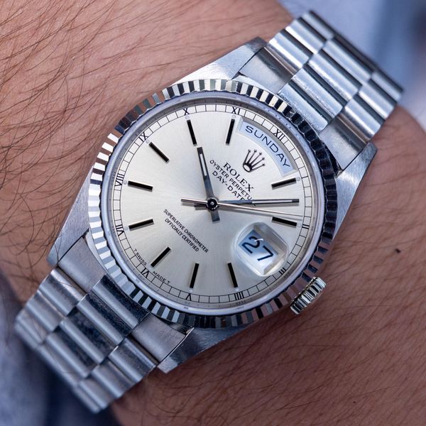 [WTS] 1990 Rolex Day-Date Ref. 18239 | 18K White Gold | Unp…