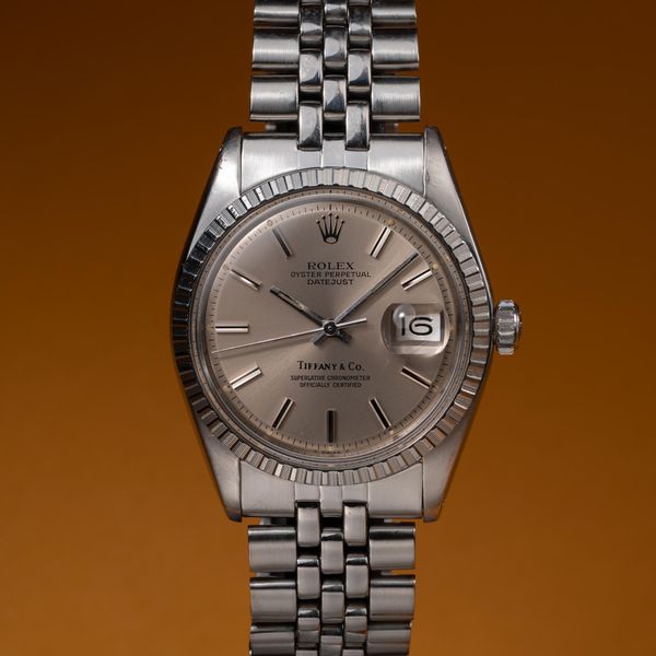 FS: 1975 Rolex Datejust 1603 Grey Tiffany & Co Dial