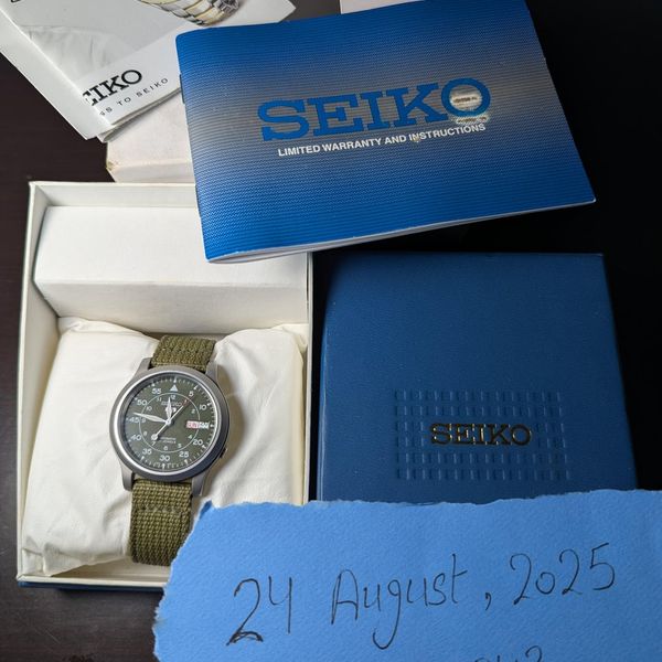 [WTS] Seiko 5 Automatic Khaki Green Military – SNK805 – Nyl…