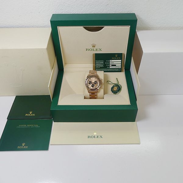 FS Rolex 18K Rose Gold Daytona Rose Dial Black Dial. Full S…