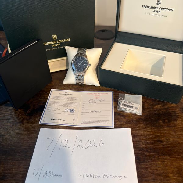 : [WTS] Frederique Constant Classics Index GMT (FC-350B5B6B…