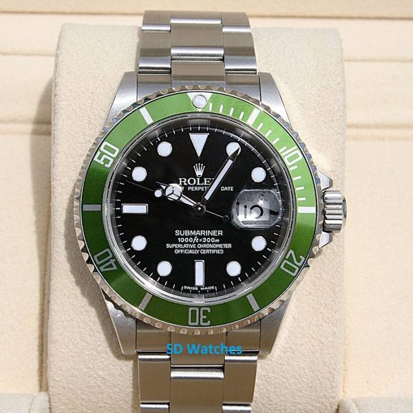 FS: Rolex 16610LV Green Submariner Anniversary Sub LV