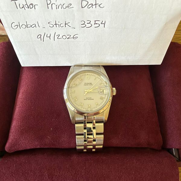 [WTS] Vintage Tudor Prince Date 34mm 74000 – White Roman Di…