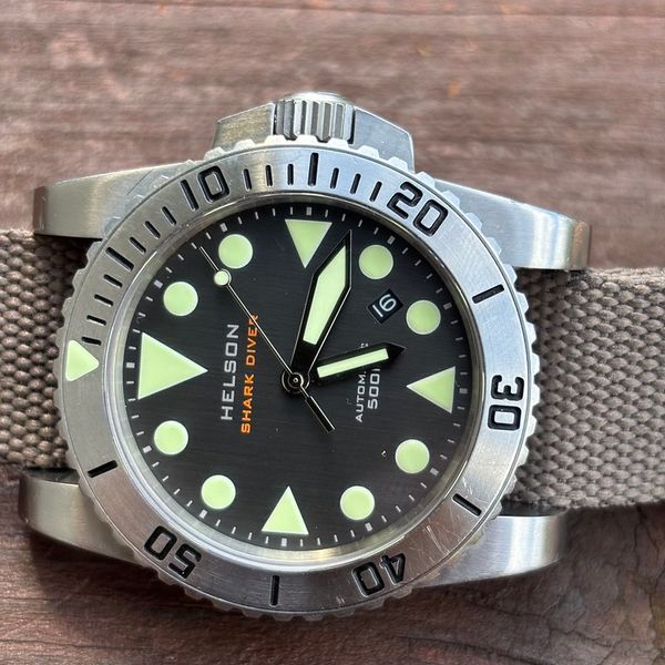 FS: Helson Shark Diver 45 MM Dark Grey Dial - Many Accessor…