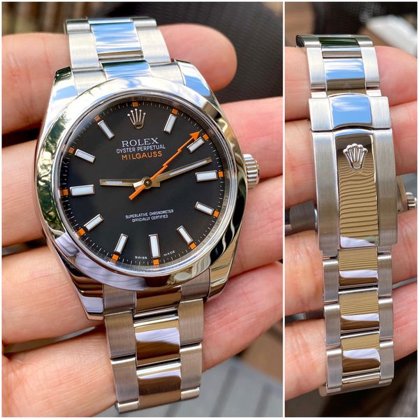 [WTS] Rolex Milgauss 116400.  Sharp Black dial and ⚡Orange …