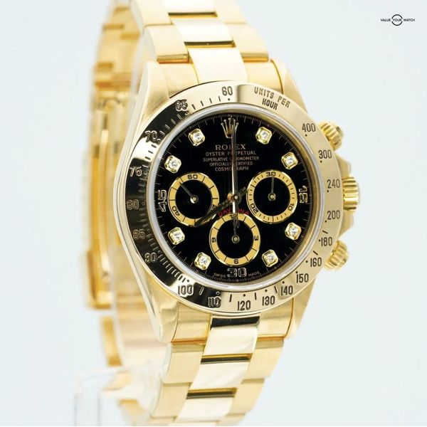 FS: Rolex Daytona 40mm 18K Yellow Gold Black Diamond Dial 1…