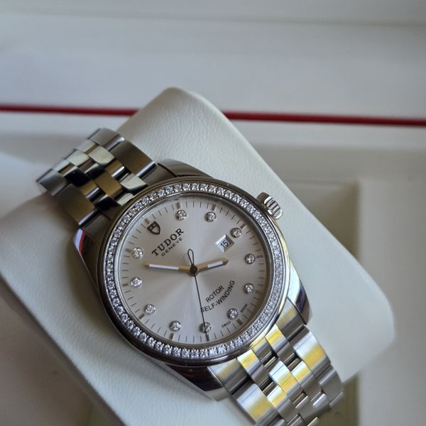 FSOT: Tudor Glamour Date (53020) 31mm, Factory Diamond Dial…