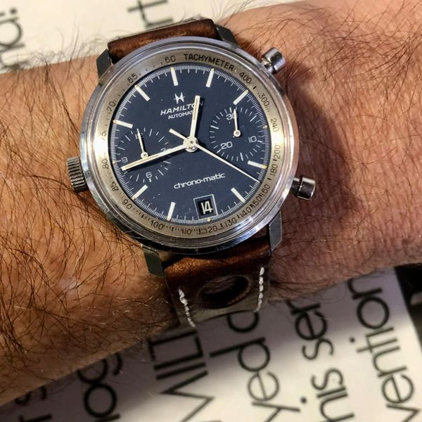Vintage Hamilton chrono-matic cal.11 from 1969, ref 11002-3