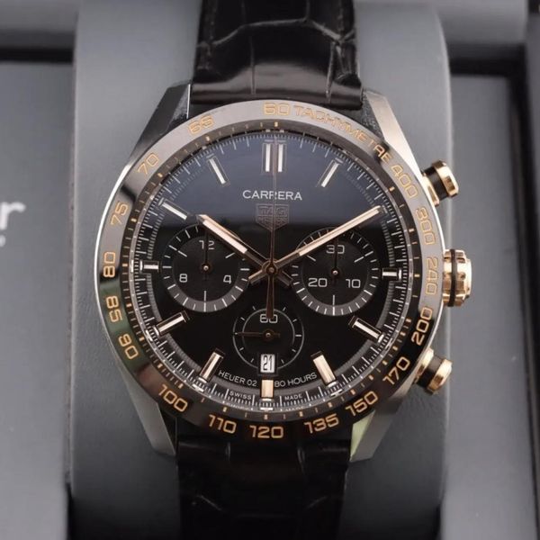 FS: TAG Heuer Carrera Men’s Black Watch – CBN2A5A.FC6481 Go…